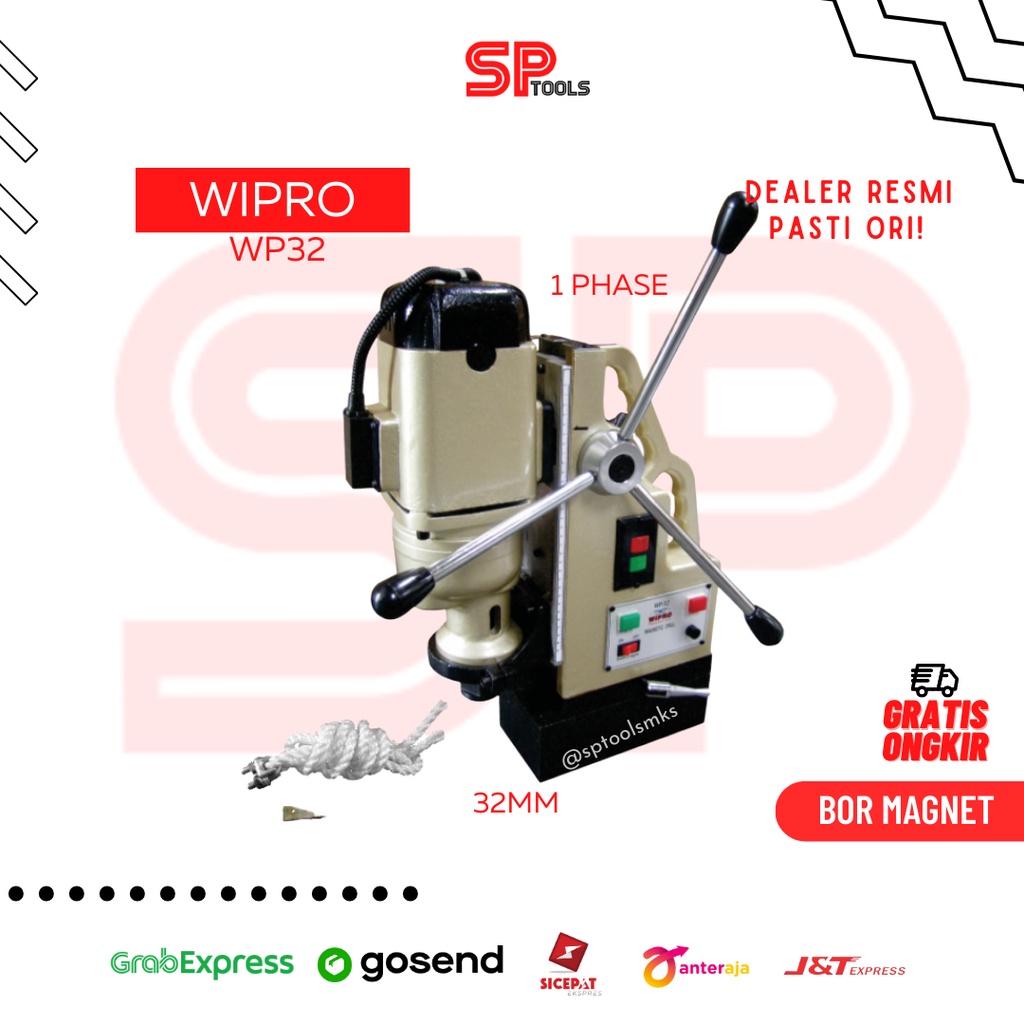 Jual Mesin Bor Magnit Magnet Magnetic Drill Mm Mm Wipro Wp Shopee Indonesia