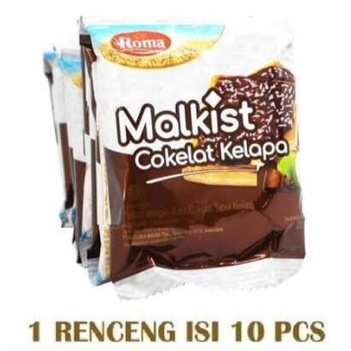 ROMA MALKIST COKELAT KELAPA / 1 PACK ISI 10 PCS