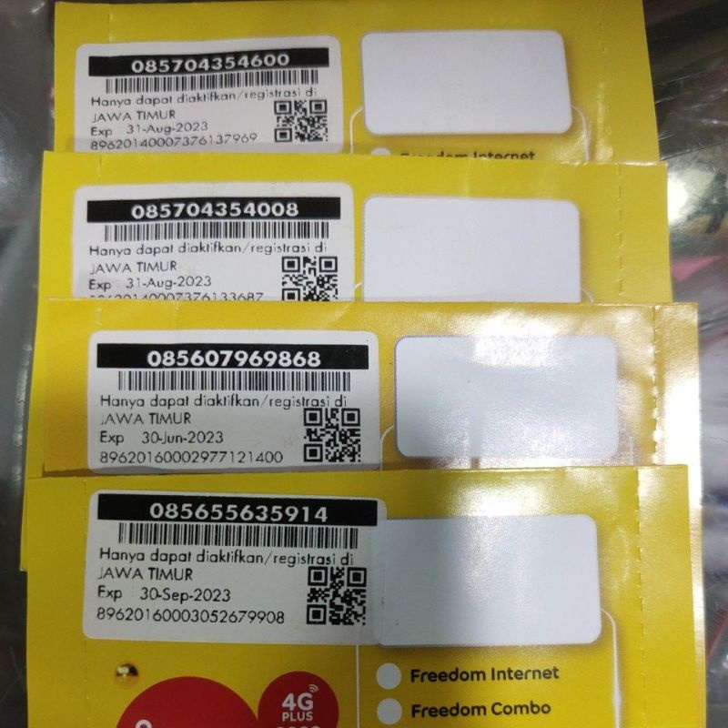 Kartu Perdana Indosat 0k SEGEL, im3 ooredoo 11 Digit & 12 Digit Grosir Eceran KARTU PERDANA REGULER 