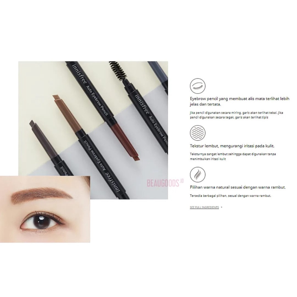 [READY TERMURAH] Pensil Alis Innisfree / Eyebrow Pencil Innisfree Tersegel !!