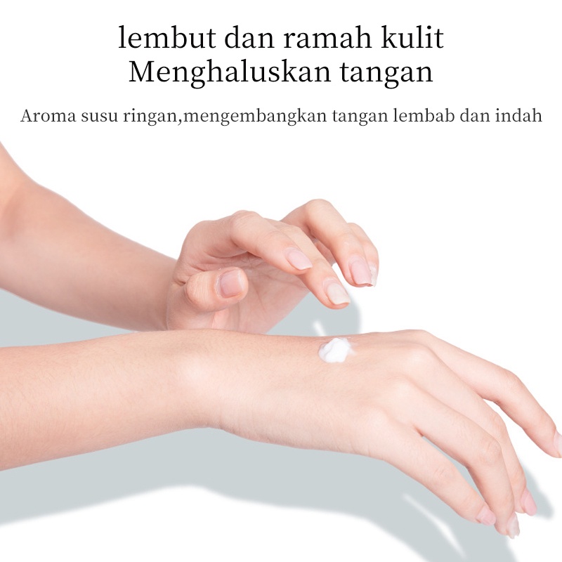 Goat Milk Hand Cream Niacinamide Susu Kambing Meremajakan Krim tangan Handbody whitening 30g Krim Tangan Anti Penuaan Kering Keriput Kasar Anti Keriput