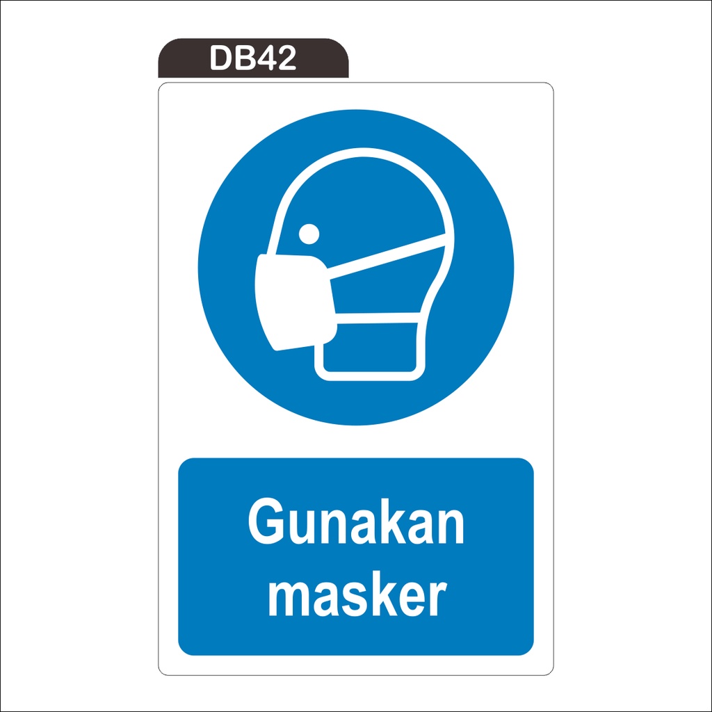 

RAMBU GUNAKAN MASKER (STICKER ONLY)