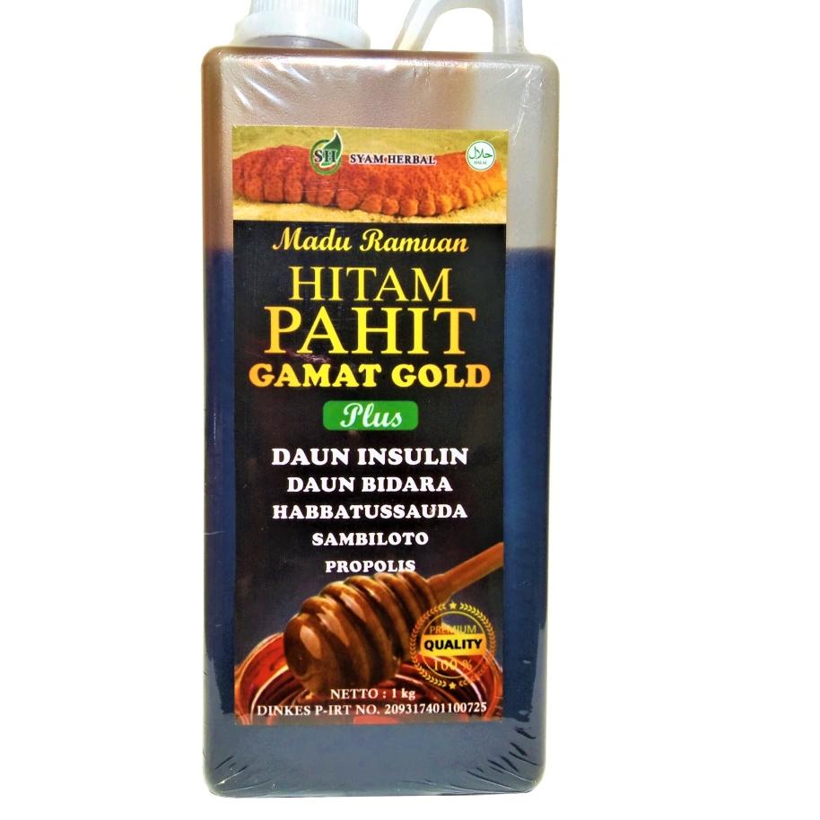 

Toko SpesialF0r5Q Madu Hitam Pahit Gamat Gold 1000 gr Plus Daun Insulin Dan Sambiloto asli