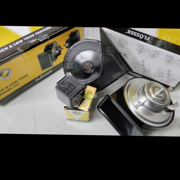 KLAKSON FLOSSER KEONG 12V+RELAY FLOSSER ORIGINAL