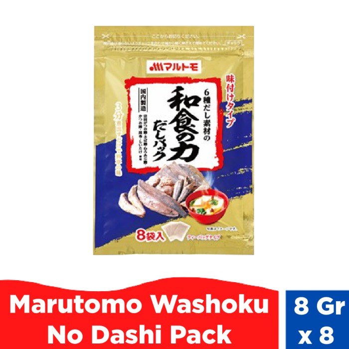 

Marutomo Washoku No Dashi Pack 8 Gr