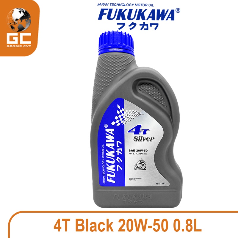 Oli Mesin 4T Silver 20W-50 API SJ/JASO MA 800 ml Fukukawa