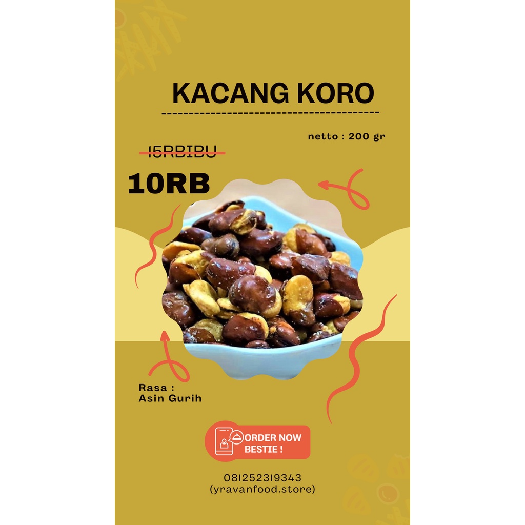 

Camilan "Kacang Koro Kulit" by yravan.foodstore