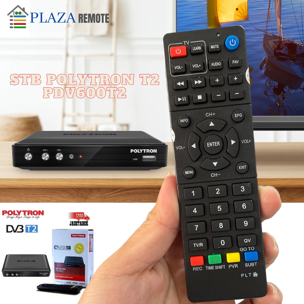 REMOTE STB POLYTRON DVB-T2 PDV 600T2