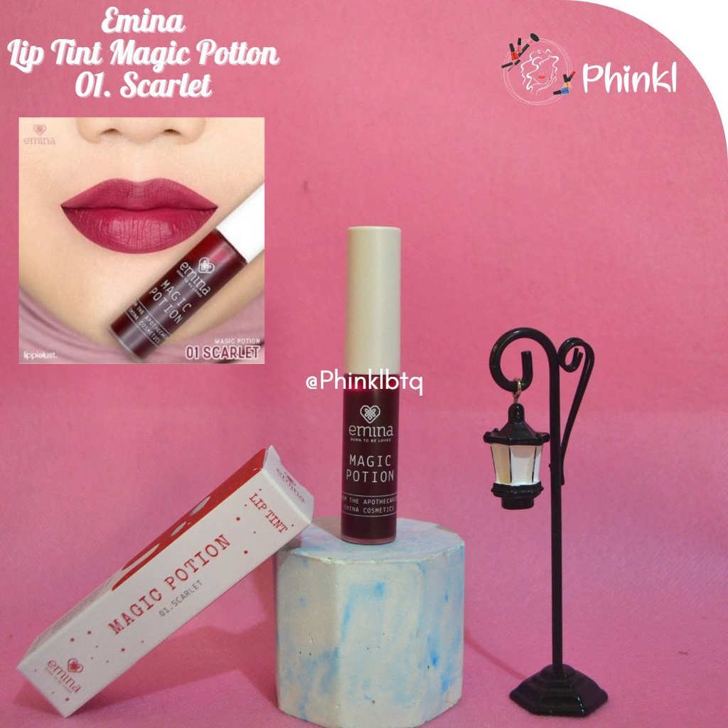 `ღ´ PHINKL `ღ´ ╰☆☆ 𝔢мιℕά ☆☆╮ Emina Magic Potion Lip Tint ala korea ombre cocok untuk remaja