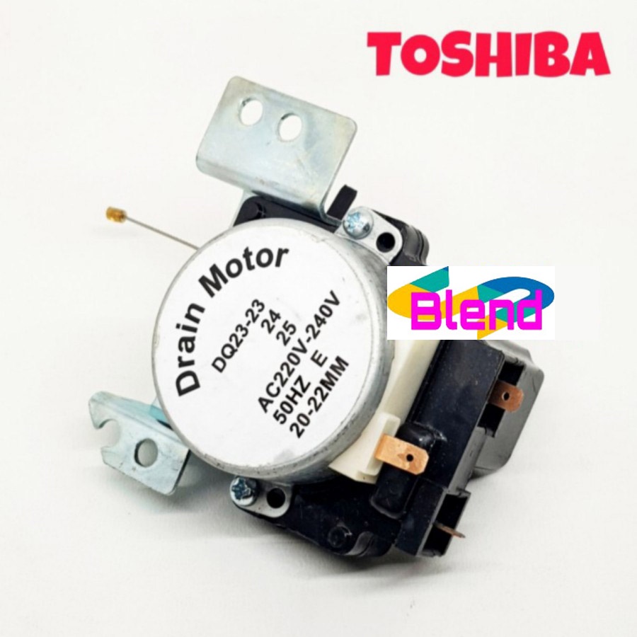 Motor Drain Model TOSHIBA 3 Socket DQ23/Buangan/Retractor Mesin Cuci