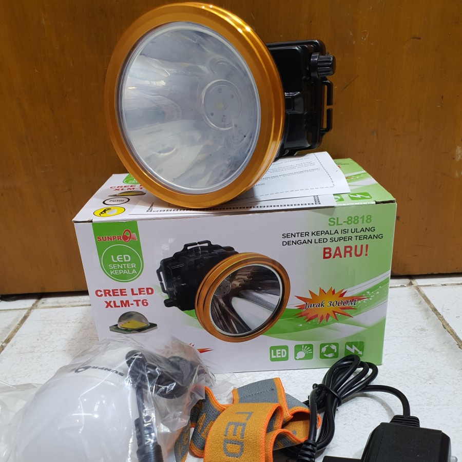 CODSENTER KEPALA SUNPRO 35WATT DIMMER SL-8818 CAHAYA PUTIH/KUNIG