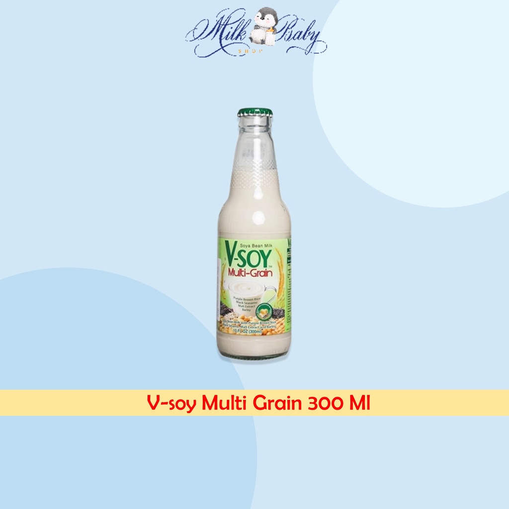 

Susu Kedelai V-Soy Vsoy Multi Grain Multigrain Botol 300ml/ Soy Milk