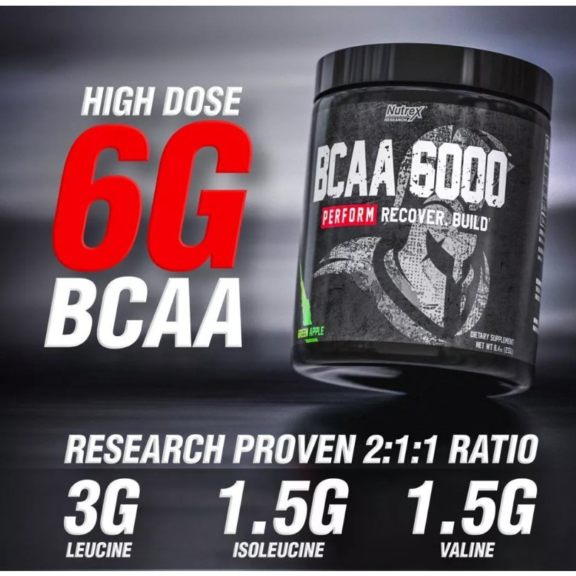 Nutrex Bcaa 6000 Powder 30 Servings Perform Recovery Build Original