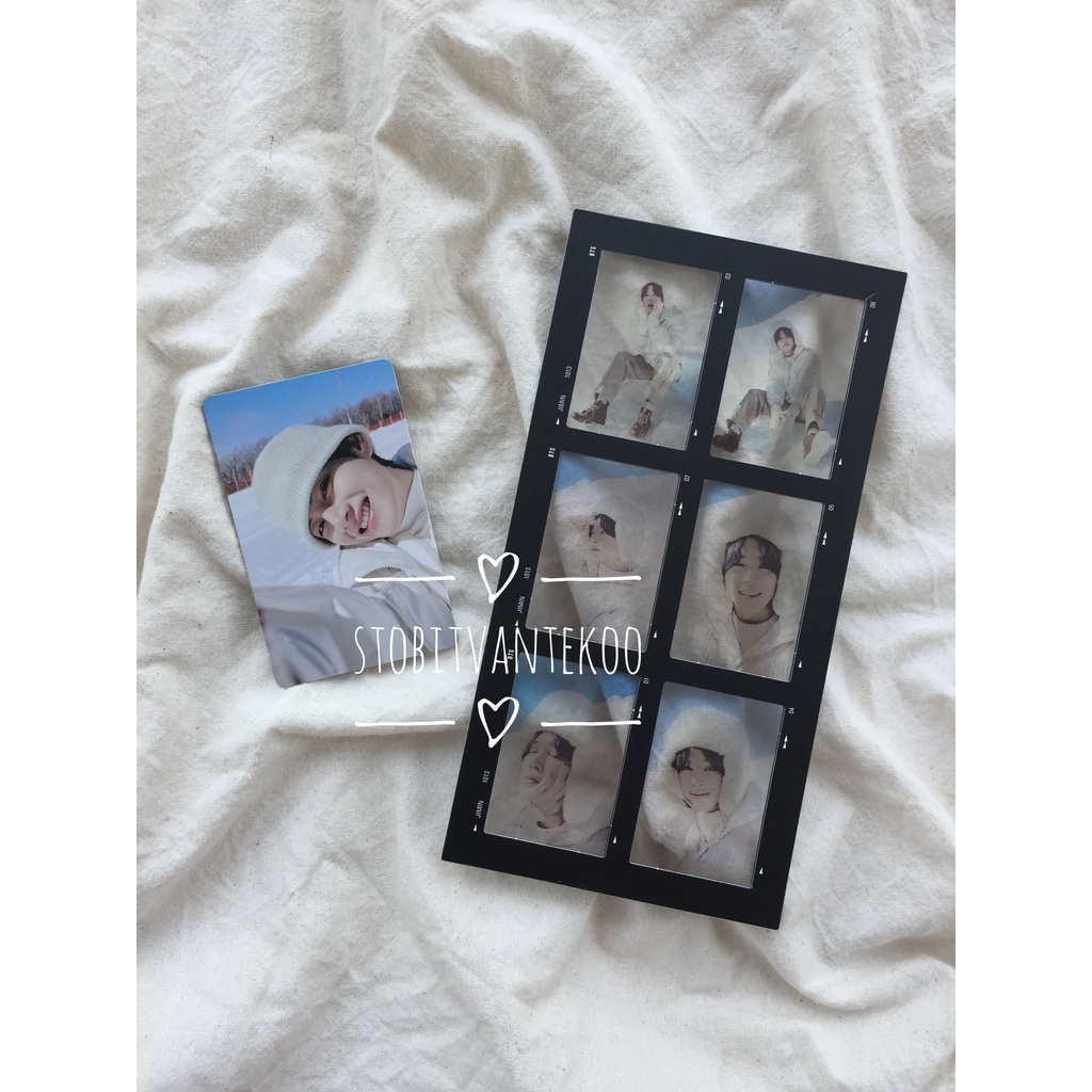Official photocard Taehyung + 6 cut photo film Jimin Winter Package winpack
