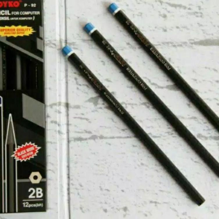 

Lagi Promo JOYKO P-92 2B Pencil for computer pensil untuk komputer 1 Pack 12 Pcs