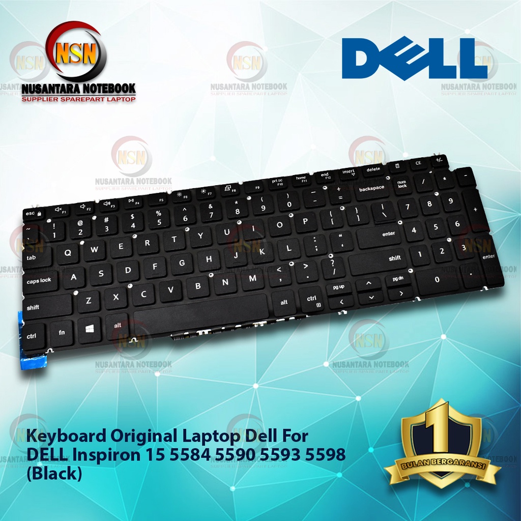 Keyboard Original Laptop For Inspiron 15 5584 5590 (Black)