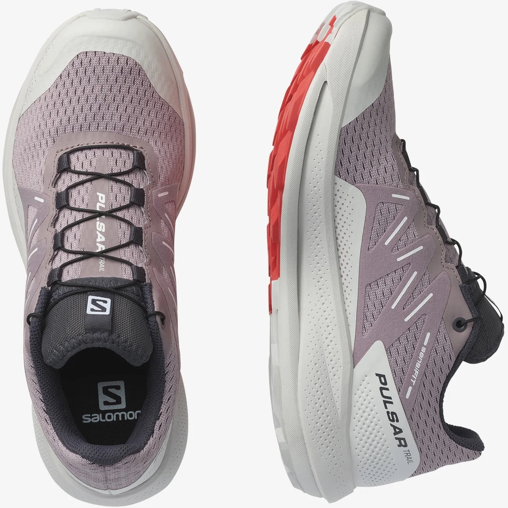 Sepatu Olahraga - SALOMON PULSAR TRAIL WOMEN'S RUNNING SHOES - QUAIL