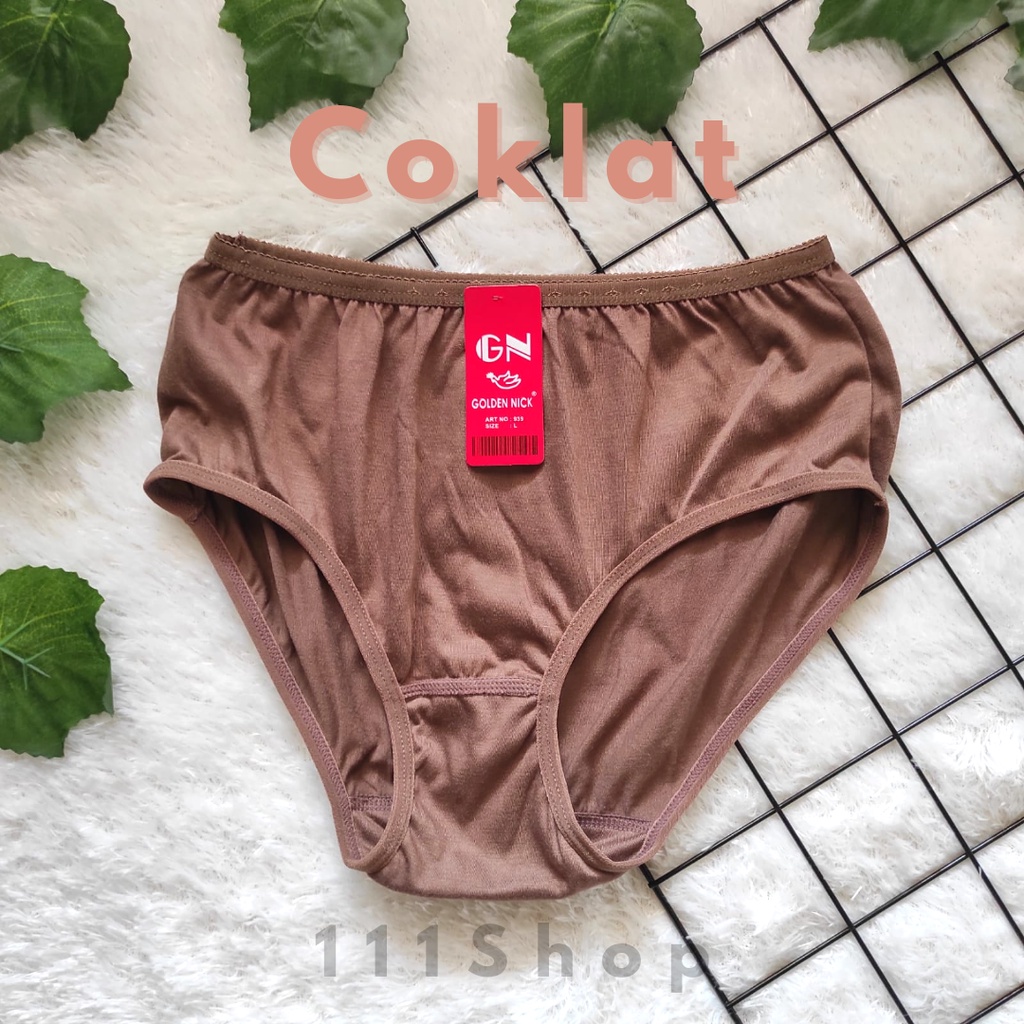 CELANA DALAM CD WANITA KATUN LEMBUT SIZE JUMBO DEWASA MERK GN GOLDEN NICK 939