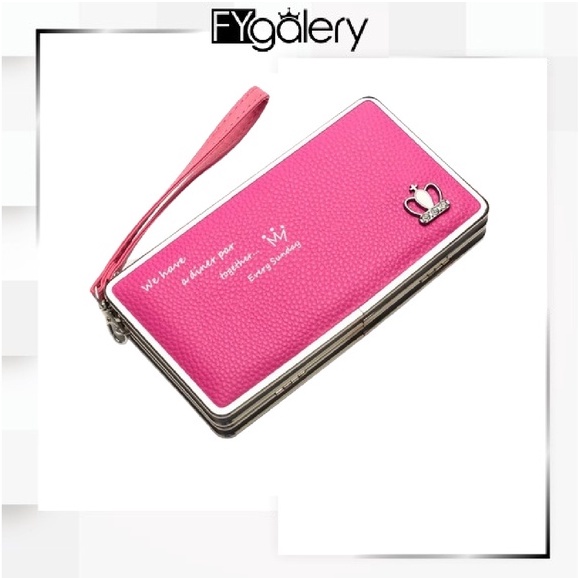 FYGALERY N1230 Dompet Panjang Wanita Pindanlu Korea Style Woman Wallet Purse Kartu Polos Murah