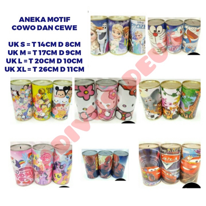 CELENGAN KARTUN - TEBAL KUAT - FREE BUBBLE - UK S M L XL