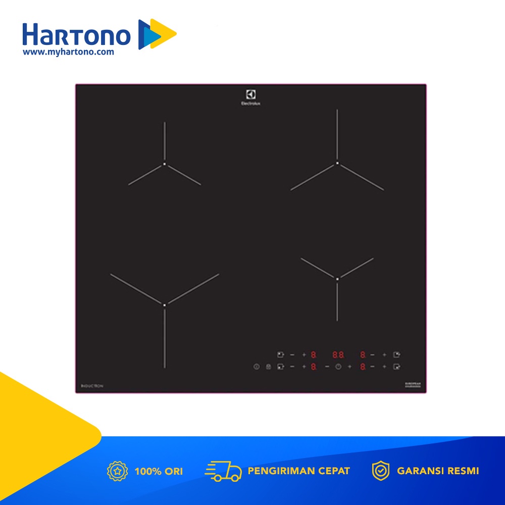 Electrolux Kompor Tanam Induksi Built  In Hob Induction EHI6450BA