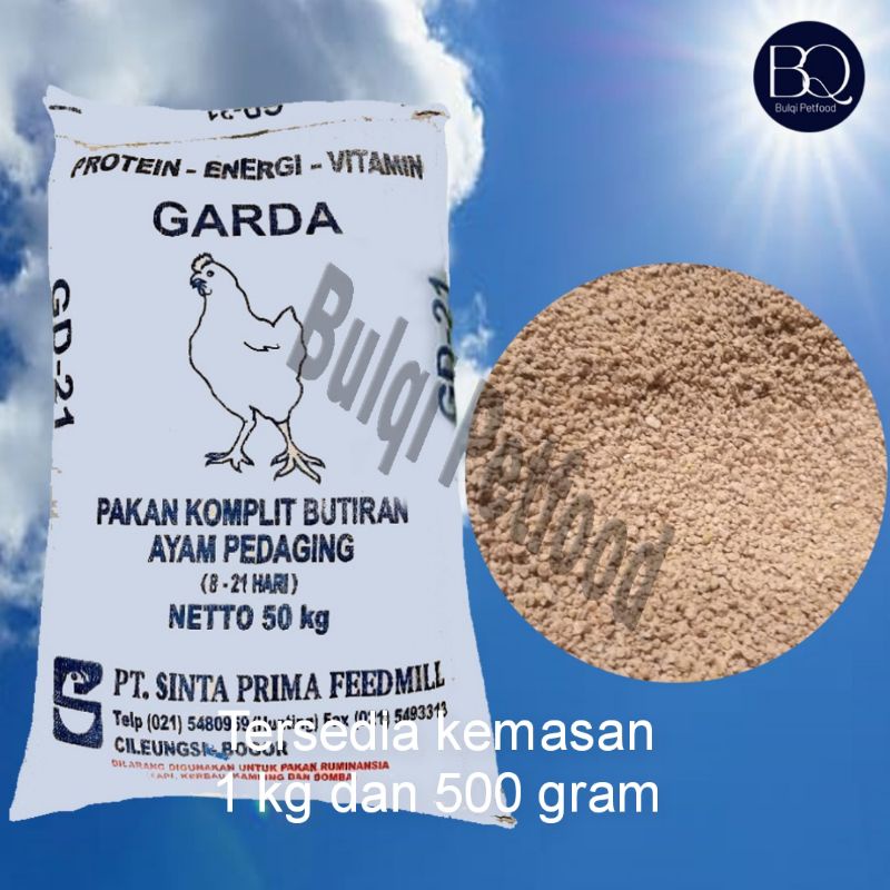 Pur ayam pedaging GARDA GD-21 SINTA Pakan ayam pedaging Repack