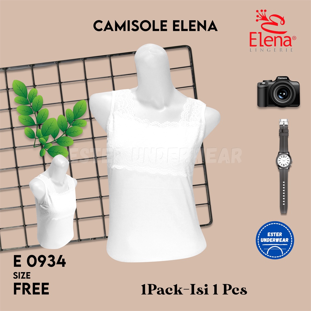 Elena Tanktop Singlet Wanita E 0934 Isi 1Pcs