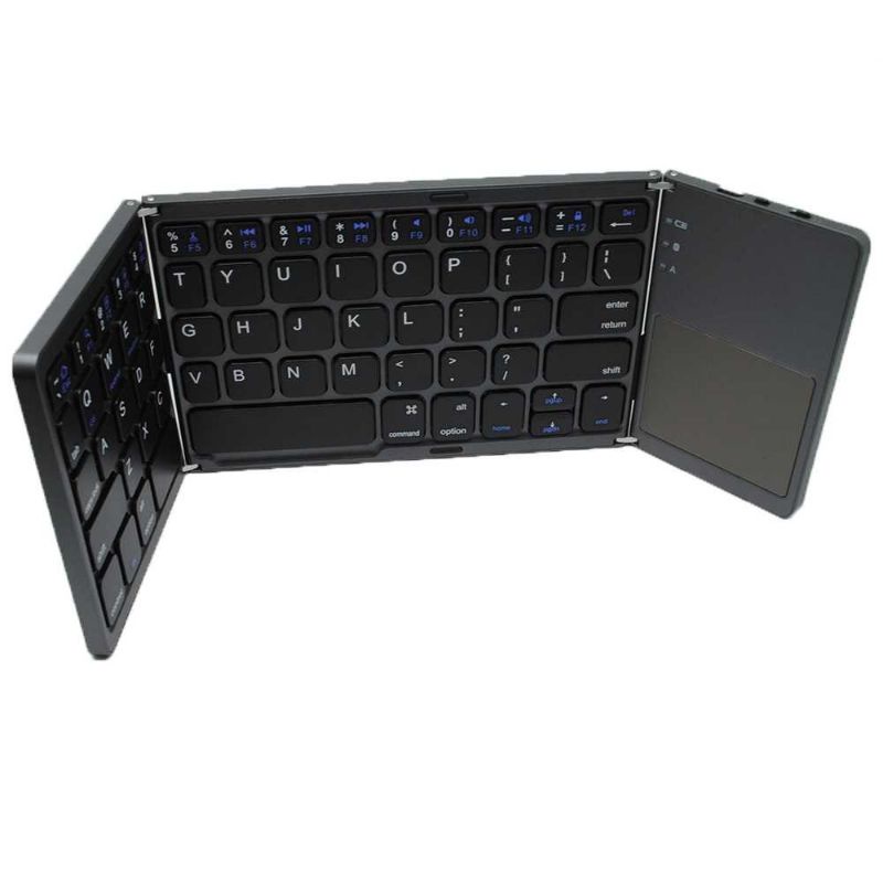 Optimuz Keyboard Bluetooth Three Folding Magnetic with Touchpad - B033