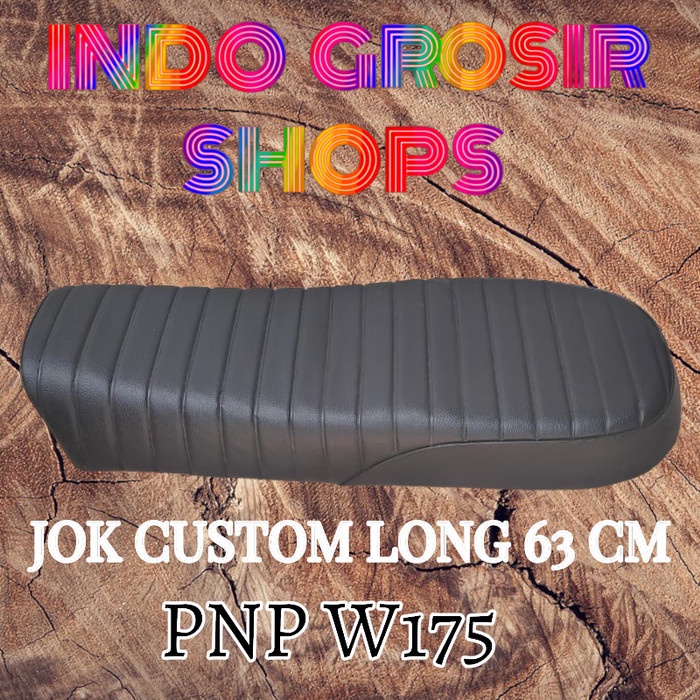 Terlaris Jok W175 Custom Japstyle Scrambler Caferacer Kulit Press Anti Rembes