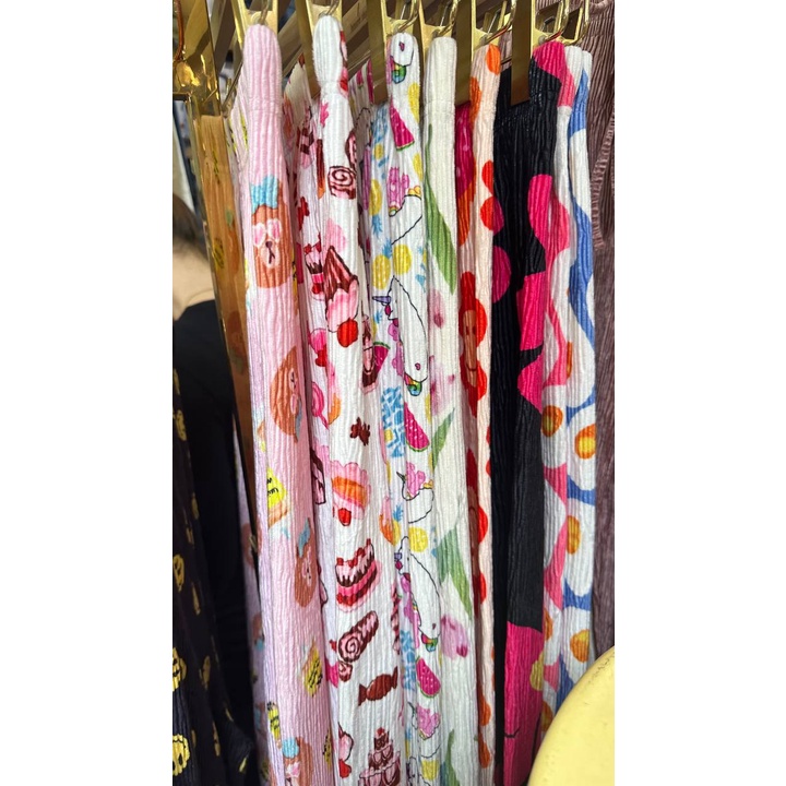 KULOT PLISKET BANGKOK Motif Telur Sunny Side Up (2 colors) Bahan Velvet  - CELANA IMPORT BANGKOK - K