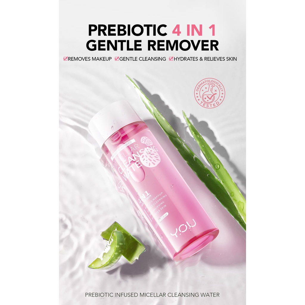 [BPOM][100%ORI&amp;READY]YOU Prebiotic-Infused Micellar Cleansing Water | Pembersih Make Up