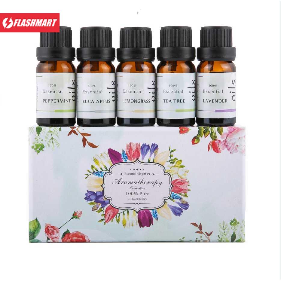 Flashmart Firstsun Set Pure Essential Oils Minyak Aromatherapy 5PCS - RH-05