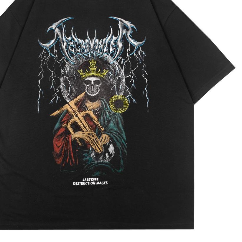 ♜ LASTKISS Tshirt Necromancer Black Tees ➫