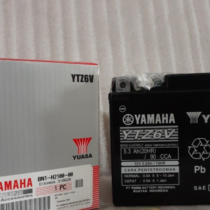 Aki Accu Battery kering YTZ6V New Nmax BN1-H2100-00 Original