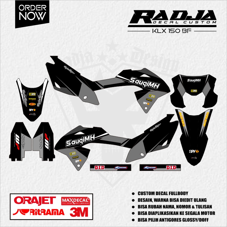 DECAL KLX 150 BF FULLBODY (003) DEKAL STIKER KLX G/EXTREME/SE/NEW 2016 2017 2018 2019 2020 2021 2022