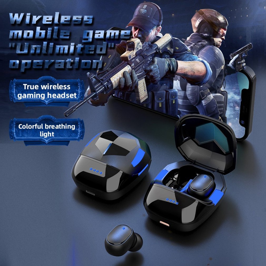 G6S Headset Bluetooth Gaming TWS with Mic 3D Bass Stereo Handset Water Proof Earbud 5.1 Wireless Earphone Headphone