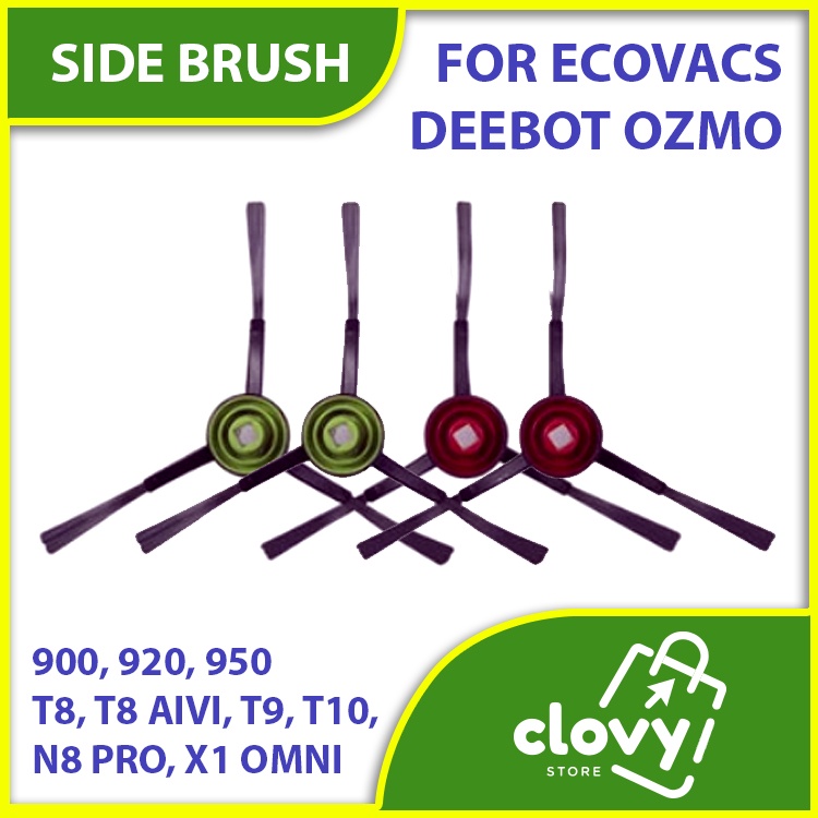 Ecovacs Deebot 900, 920, 950 T8, T8 AIVI, T9, T10, N8 PRO, X1 OMNI, N10 Side Brush