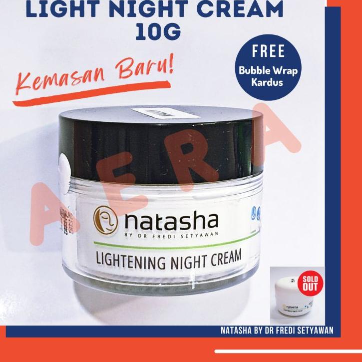 ❄ KRIM MALAM NATASHA/LIGHTENING NIGHT CREAM POT 10g /NATASHA CREAM/KRIM MALAM PENCERAH/CREAM MALAM N