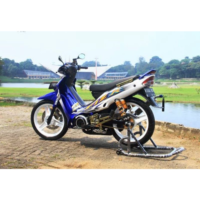 Striping Standar ORI Fizr 2004 biru putih ll Striping fizr 2004 merah