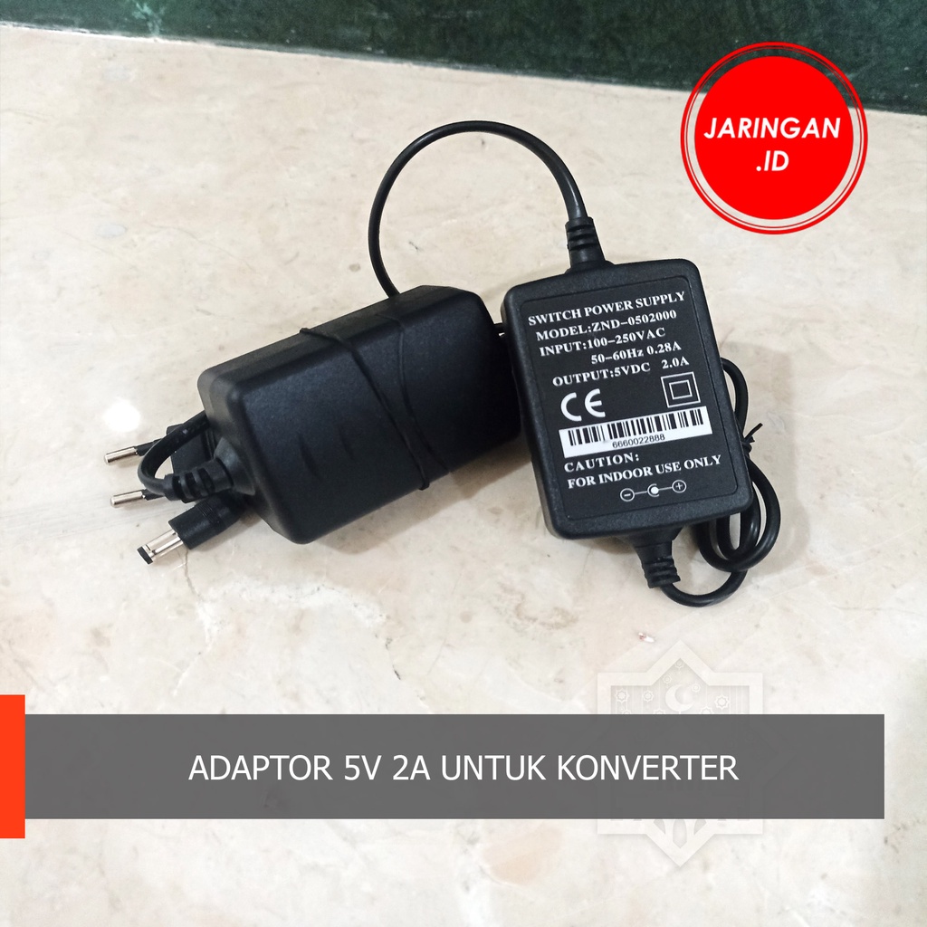 Adaptor 5V 2A untuk Converter