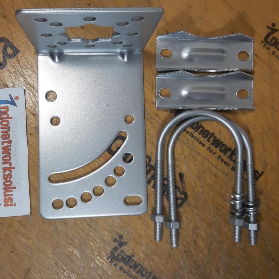← Bracket breket dan L clamp klem dudukan tiang antena GRID Yagi Omni TV Radio HIGH GRADE ✵