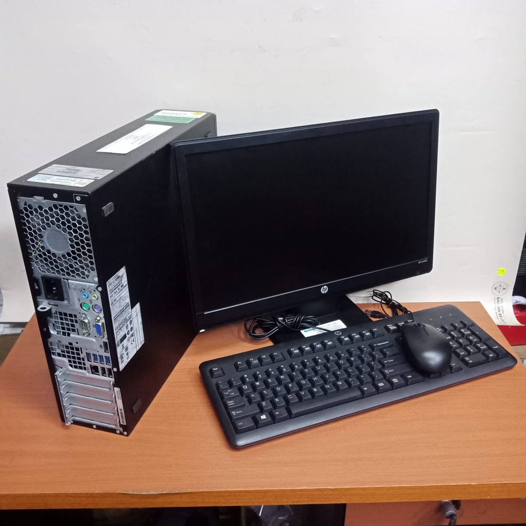 PAKET PC KOMPUTER HP 8300 / 6300 i3/i5/i7 3rd Gen + Monitor Keyb Mos - Core i3, LCD 17 inch