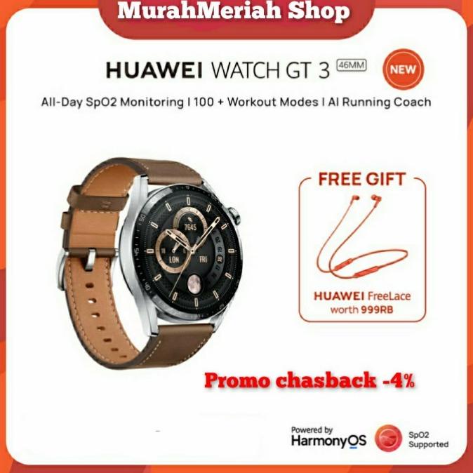 Sale - Huawei Watch Gt 3 46Mm Smartwatch Gt3 Garansi Resmi Huawei Bubble.Beep