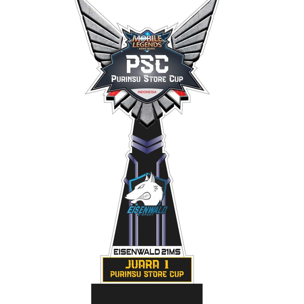REKOMENDASI Piala/Trophy/Plakat Mobile Legend/Bahan Akrilik 6mm/Free Desain Suka Suka/Trophy Mobile 