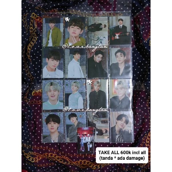 BTS YF dope grup photocard pc BUNDLE ptd mpc Jk Jimin V Suga