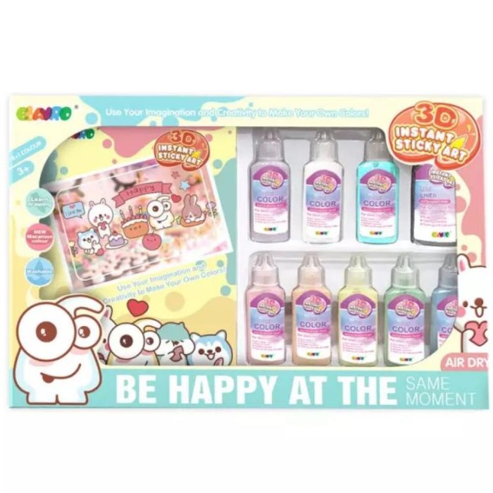 

Terlaris Mainan Gel Painting/Glue Painting/3D Sticky Art/Mainan Edukasi