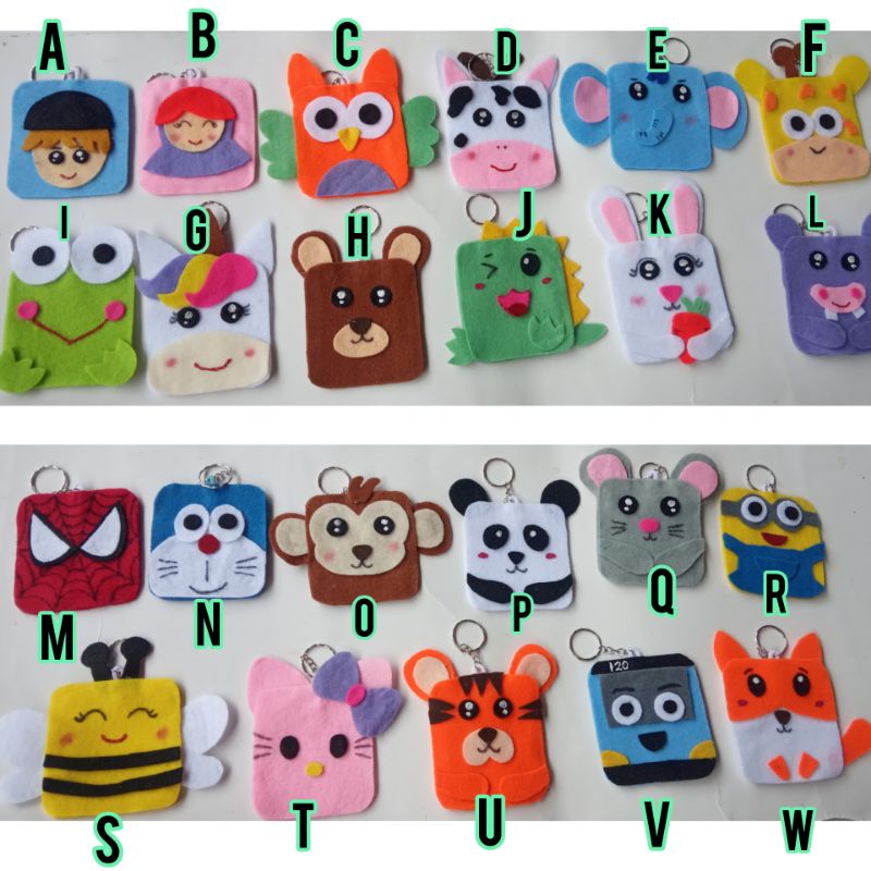 amplop lebaran tepian di Lem /gantungan kunci/gantungan tas/amplop angpao/amplop lucu/amplop flanel