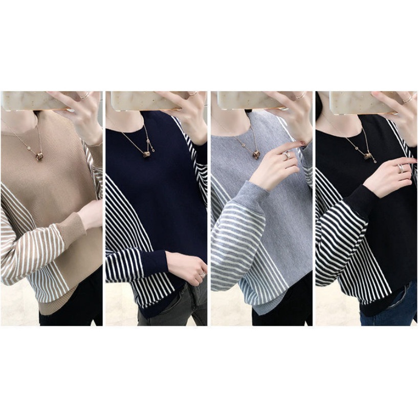 atasan RAJUT + lengan bola IMPORT rajut lengan panjang fashion korea style wanita 4303# IMPORT