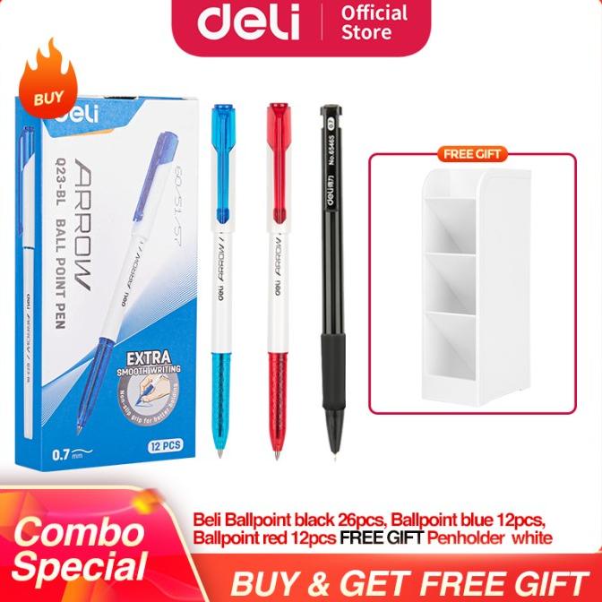

DELI PAKET ALAT TULIS HEMAT PEN 50PCS DAN TEMPAT 4 TINGKAT PASTEL .