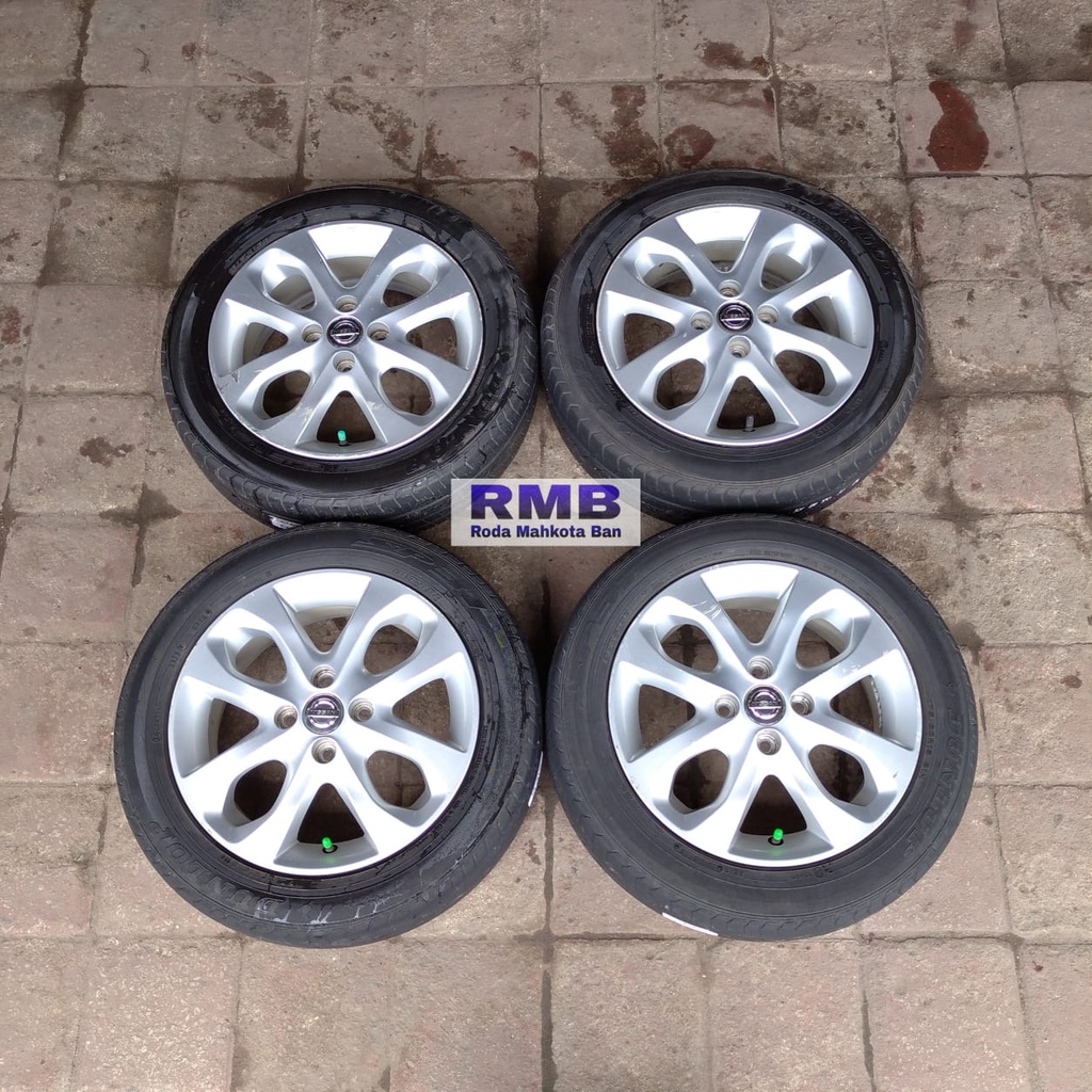 VELG PELEK COPOTAN MOBIL NISSAN MARCH RING 15 + BAN BRIO DATSUN MOBILIO AGYA SIGRA